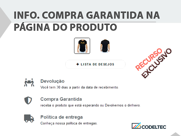 Info. Compra Garantida na Página do Produto