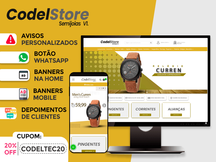 CodelStore Semijoias V1
